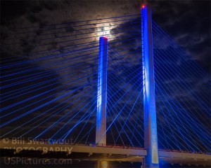 Indian River Inlet Bridge in Moonlight