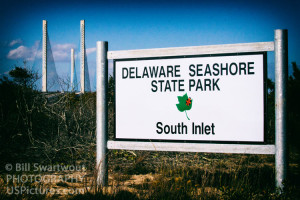 Delaware Seashore State Park South Inlet Sign