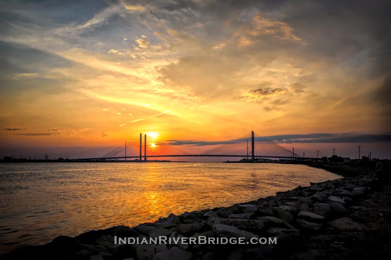 Indian River Inlet Bridge June Golden Sunrise