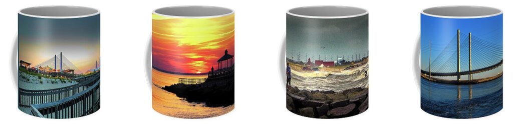 coffee mugs for indian river bridge gift shop