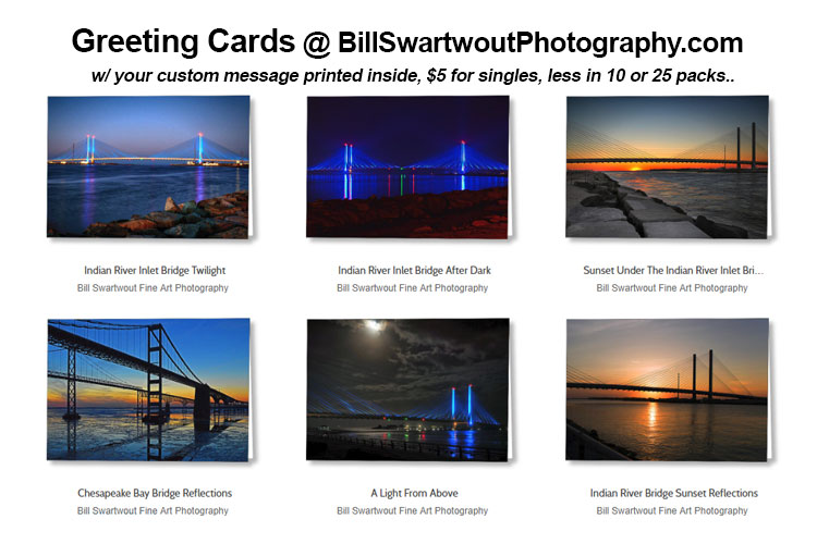 Indian River Bridge Greeting Cards